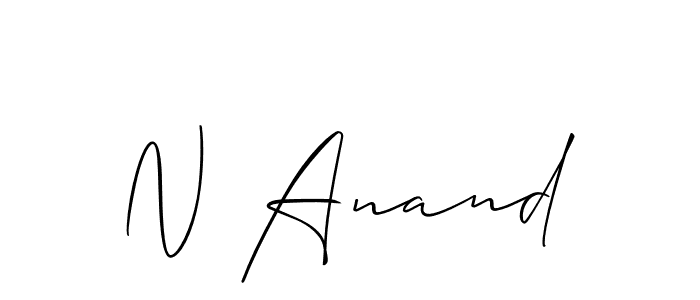 Use a signature maker to create a handwritten signature online. With this signature software, you can design (Allison_Script) your own signature for name N Anand. N Anand signature style 2 images and pictures png