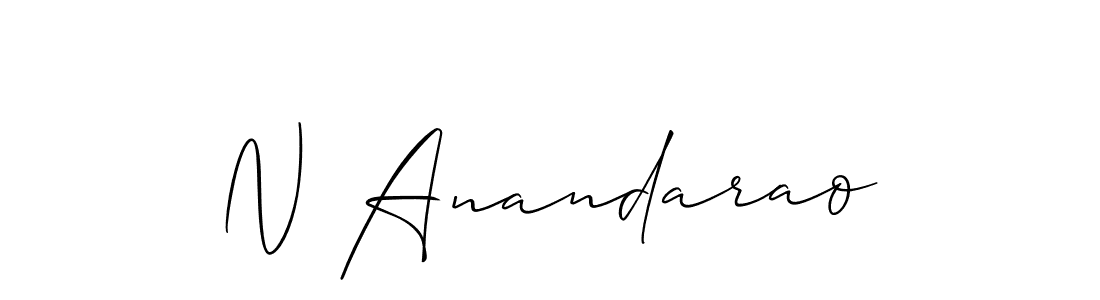 Also You can easily find your signature by using the search form. We will create N Anandarao name handwritten signature images for you free of cost using Allison_Script sign style. N Anandarao signature style 2 images and pictures png