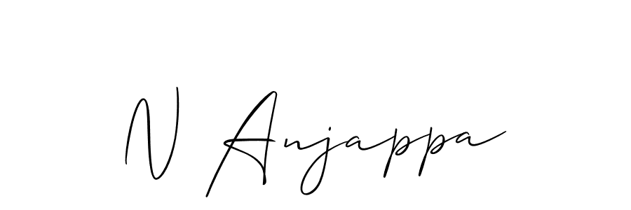 You can use this online signature creator to create a handwritten signature for the name N Anjappa. This is the best online autograph maker. N Anjappa signature style 2 images and pictures png