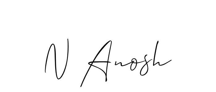 How to Draw N Anosh signature style? Allison_Script is a latest design signature styles for name N Anosh. N Anosh signature style 2 images and pictures png