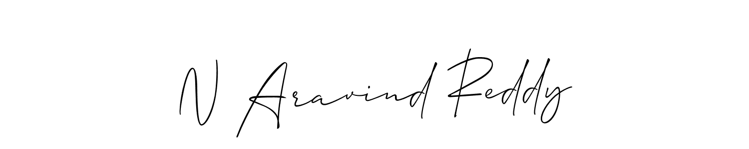 How to make N Aravind Reddy signature? Allison_Script is a professional autograph style. Create handwritten signature for N Aravind Reddy name. N Aravind Reddy signature style 2 images and pictures png