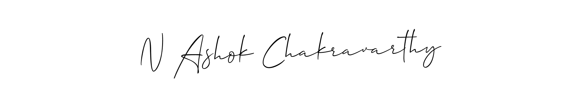 if you are searching for the best signature style for your name N Ashok Chakravarthy. so please give up your signature search. here we have designed multiple signature styles  using Allison_Script. N Ashok Chakravarthy signature style 2 images and pictures png