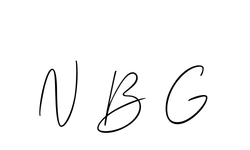 N B G stylish signature style. Best Handwritten Sign (Allison_Script) for my name. Handwritten Signature Collection Ideas for my name N B G. N B G signature style 2 images and pictures png