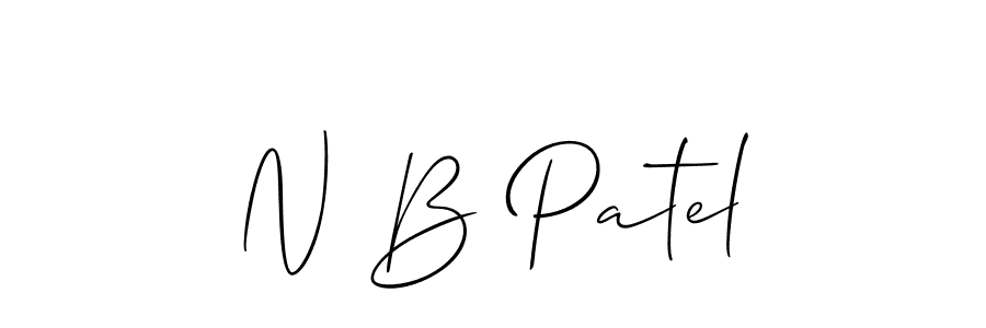 Make a short N B Patel signature style. Manage your documents anywhere anytime using Allison_Script. Create and add eSignatures, submit forms, share and send files easily. N B Patel signature style 2 images and pictures png