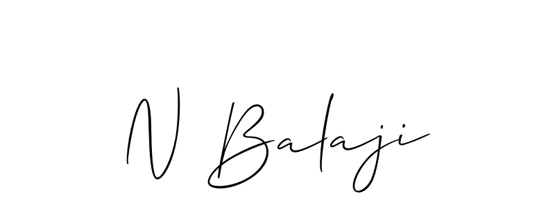 It looks lik you need a new signature style for name N Balaji. Design unique handwritten (Allison_Script) signature with our free signature maker in just a few clicks. N Balaji signature style 2 images and pictures png