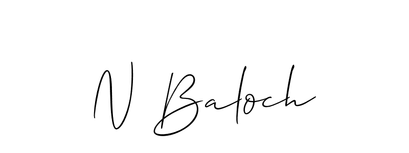 Here are the top 10 professional signature styles for the name N Baloch. These are the best autograph styles you can use for your name. N Baloch signature style 2 images and pictures png