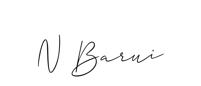 N Barui stylish signature style. Best Handwritten Sign (Allison_Script) for my name. Handwritten Signature Collection Ideas for my name N Barui. N Barui signature style 2 images and pictures png