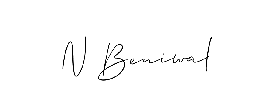 Once you've used our free online signature maker to create your best signature Allison_Script style, it's time to enjoy all of the benefits that N Beniwal name signing documents. N Beniwal signature style 2 images and pictures png