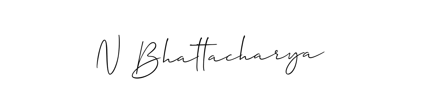 Best and Professional Signature Style for N Bhattacharya. Allison_Script Best Signature Style Collection. N Bhattacharya signature style 2 images and pictures png
