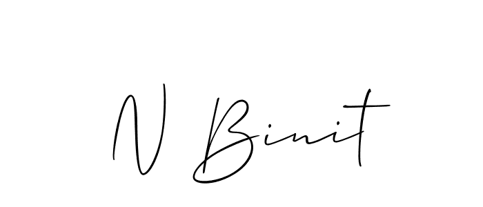 You can use this online signature creator to create a handwritten signature for the name N Binit. This is the best online autograph maker. N Binit signature style 2 images and pictures png