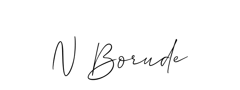 This is the best signature style for the N Borude name. Also you like these signature font (Allison_Script). Mix name signature. N Borude signature style 2 images and pictures png