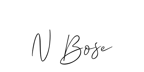 Use a signature maker to create a handwritten signature online. With this signature software, you can design (Allison_Script) your own signature for name N Bose. N Bose signature style 2 images and pictures png