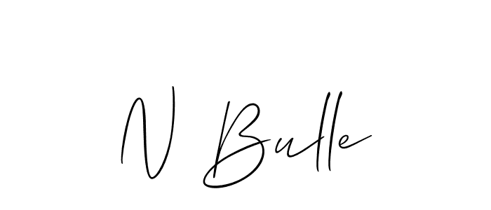 Make a beautiful signature design for name N Bulle. Use this online signature maker to create a handwritten signature for free. N Bulle signature style 2 images and pictures png