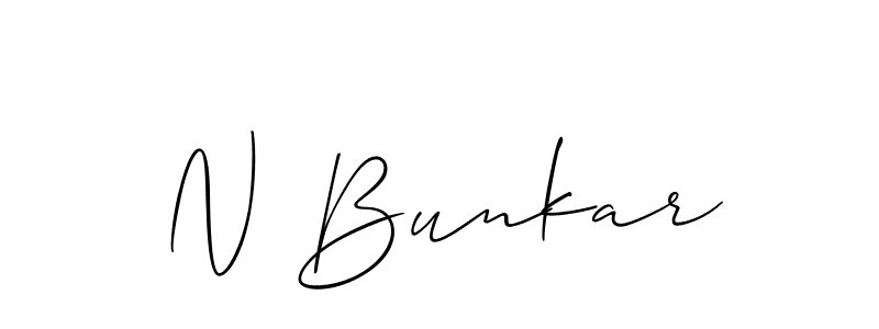 You can use this online signature creator to create a handwritten signature for the name N Bunkar. This is the best online autograph maker. N Bunkar signature style 2 images and pictures png