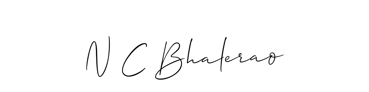 Also we have N C Bhalerao name is the best signature style. Create professional handwritten signature collection using Allison_Script autograph style. N C Bhalerao signature style 2 images and pictures png