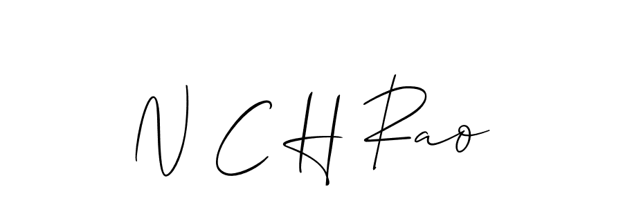 Use a signature maker to create a handwritten signature online. With this signature software, you can design (Allison_Script) your own signature for name N C H Rao. N C H Rao signature style 2 images and pictures png