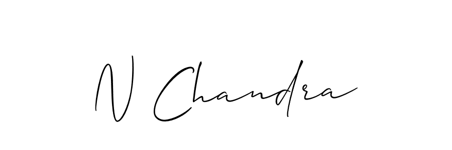 N Chandra stylish signature style. Best Handwritten Sign (Allison_Script) for my name. Handwritten Signature Collection Ideas for my name N Chandra. N Chandra signature style 2 images and pictures png