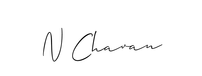 You should practise on your own different ways (Allison_Script) to write your name (N Chavan) in signature. don't let someone else do it for you. N Chavan signature style 2 images and pictures png