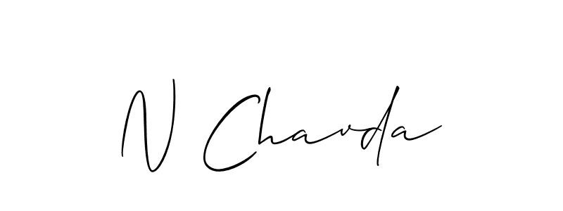 Similarly Allison_Script is the best handwritten signature design. Signature creator online .You can use it as an online autograph creator for name N Chavda. N Chavda signature style 2 images and pictures png