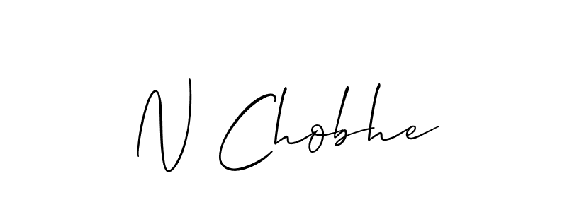 N Chobhe stylish signature style. Best Handwritten Sign (Allison_Script) for my name. Handwritten Signature Collection Ideas for my name N Chobhe. N Chobhe signature style 2 images and pictures png