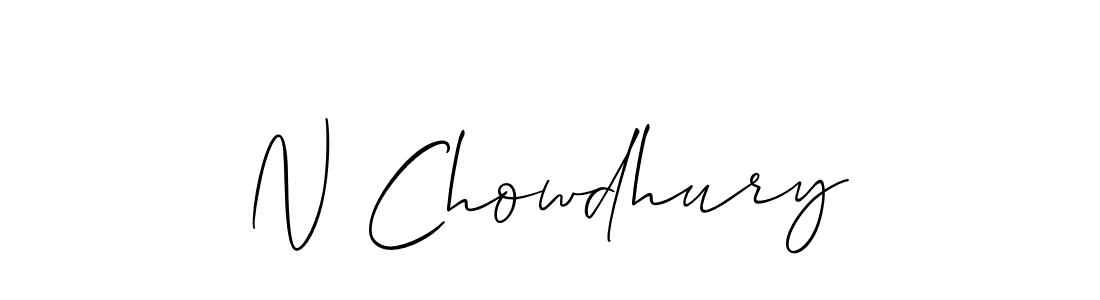 It looks lik you need a new signature style for name N Chowdhury. Design unique handwritten (Allison_Script) signature with our free signature maker in just a few clicks. N Chowdhury signature style 2 images and pictures png
