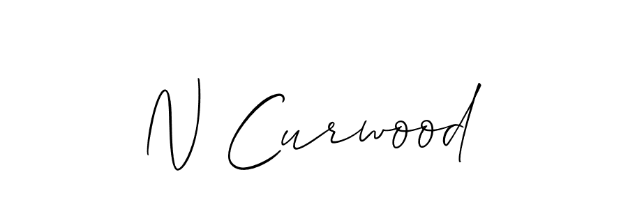 N Curwood stylish signature style. Best Handwritten Sign (Allison_Script) for my name. Handwritten Signature Collection Ideas for my name N Curwood. N Curwood signature style 2 images and pictures png