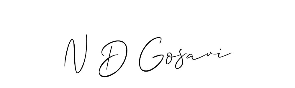 Here are the top 10 professional signature styles for the name N D Gosavi. These are the best autograph styles you can use for your name. N D Gosavi signature style 2 images and pictures png