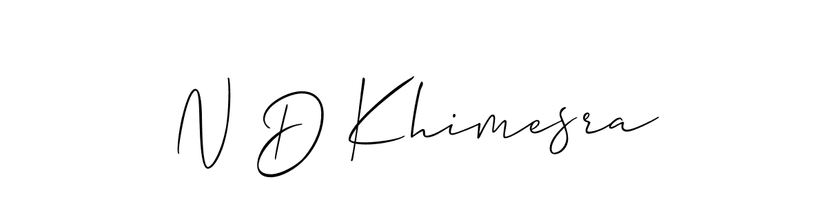 Check out images of Autograph of N D Khimesra name. Actor N D Khimesra Signature Style. Allison_Script is a professional sign style online. N D Khimesra signature style 2 images and pictures png