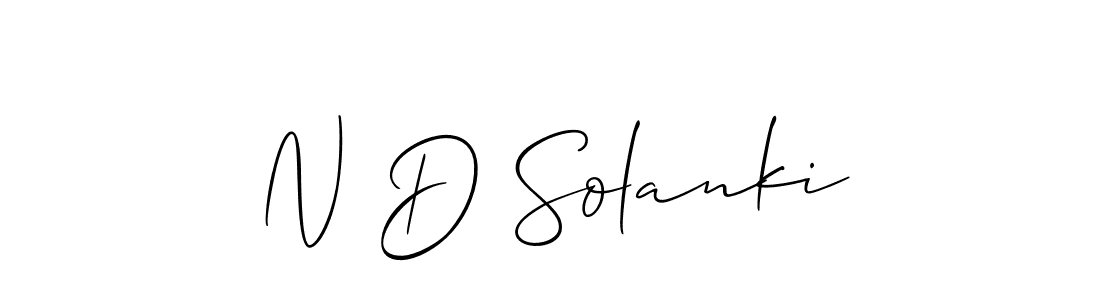 Best and Professional Signature Style for N D Solanki. Allison_Script Best Signature Style Collection. N D Solanki signature style 2 images and pictures png