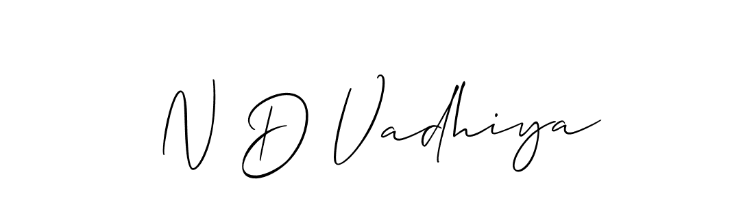 You can use this online signature creator to create a handwritten signature for the name N D Vadhiya. This is the best online autograph maker. N D Vadhiya signature style 2 images and pictures png