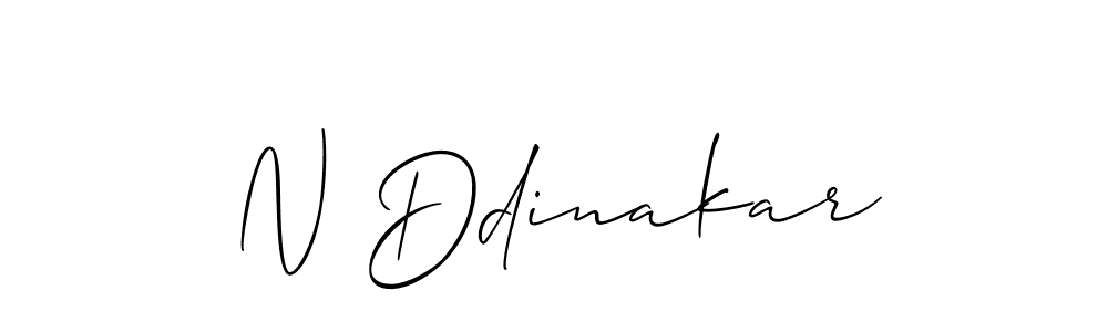 How to make N Ddinakar signature? Allison_Script is a professional autograph style. Create handwritten signature for N Ddinakar name. N Ddinakar signature style 2 images and pictures png
