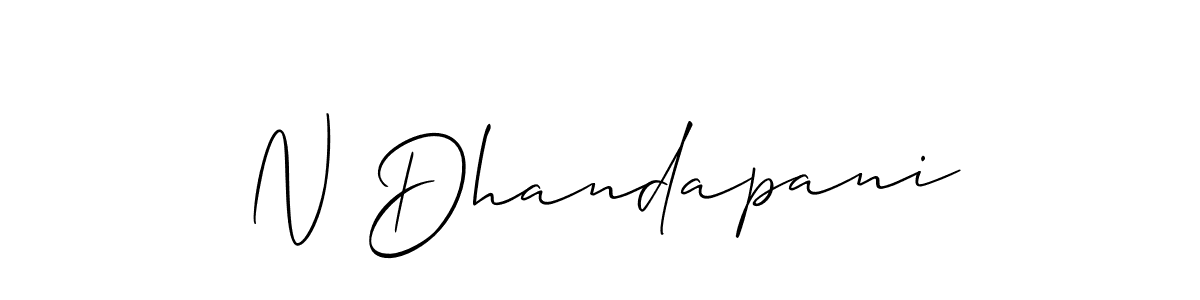 This is the best signature style for the N Dhandapani name. Also you like these signature font (Allison_Script). Mix name signature. N Dhandapani signature style 2 images and pictures png