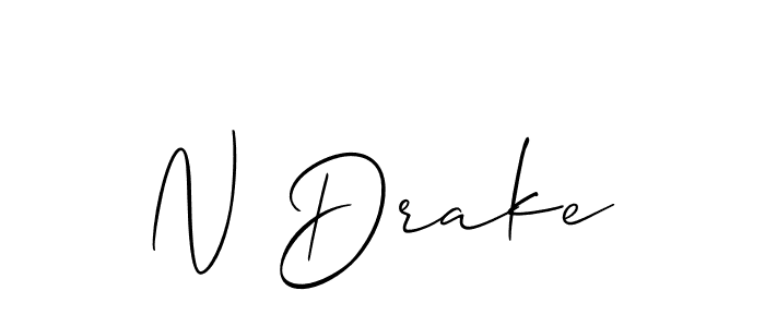 Similarly Allison_Script is the best handwritten signature design. Signature creator online .You can use it as an online autograph creator for name N Drake. N Drake signature style 2 images and pictures png