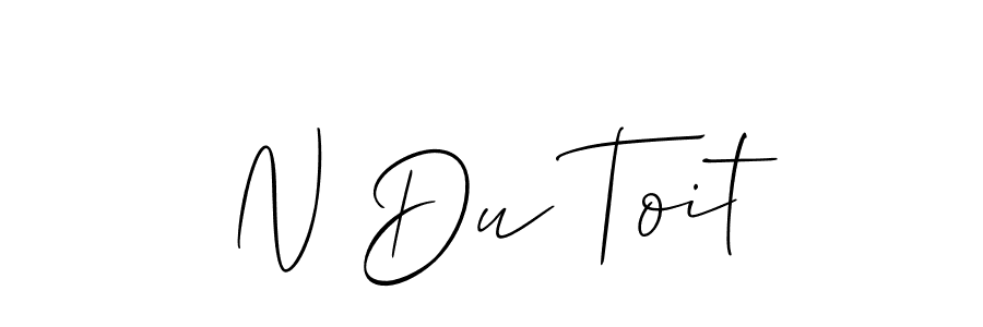 Check out images of Autograph of N Du Toit name. Actor N Du Toit Signature Style. Allison_Script is a professional sign style online. N Du Toit signature style 2 images and pictures png