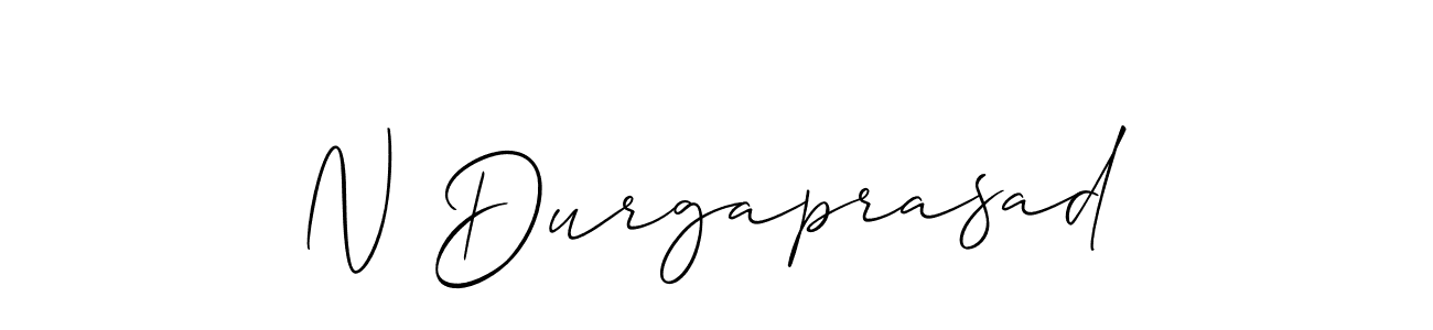 How to make N Durgaprasad signature? Allison_Script is a professional autograph style. Create handwritten signature for N Durgaprasad name. N Durgaprasad signature style 2 images and pictures png