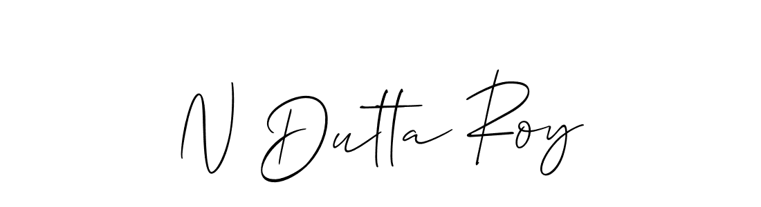 Design your own signature with our free online signature maker. With this signature software, you can create a handwritten (Allison_Script) signature for name N Dutta Roy. N Dutta Roy signature style 2 images and pictures png