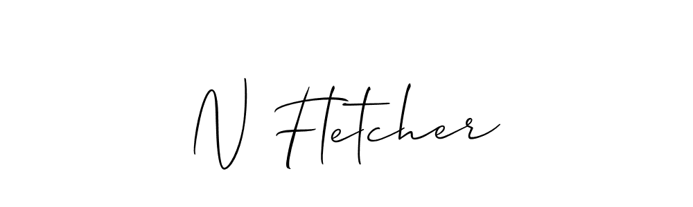 Also we have N Fletcher name is the best signature style. Create professional handwritten signature collection using Allison_Script autograph style. N Fletcher signature style 2 images and pictures png