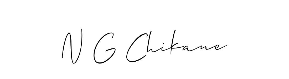 N G Chikane stylish signature style. Best Handwritten Sign (Allison_Script) for my name. Handwritten Signature Collection Ideas for my name N G Chikane. N G Chikane signature style 2 images and pictures png