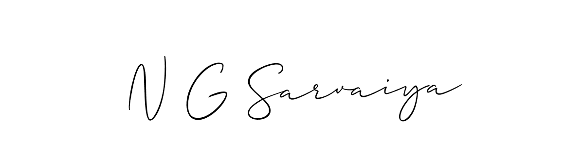 Similarly Allison_Script is the best handwritten signature design. Signature creator online .You can use it as an online autograph creator for name N G Sarvaiya. N G Sarvaiya signature style 2 images and pictures png