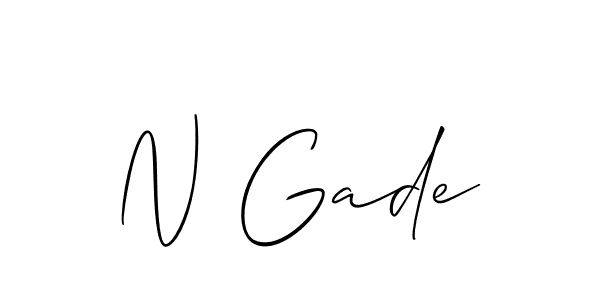 You can use this online signature creator to create a handwritten signature for the name N Gade. This is the best online autograph maker. N Gade signature style 2 images and pictures png