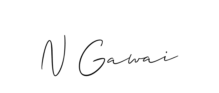 Make a beautiful signature design for name N Gawai. Use this online signature maker to create a handwritten signature for free. N Gawai signature style 2 images and pictures png