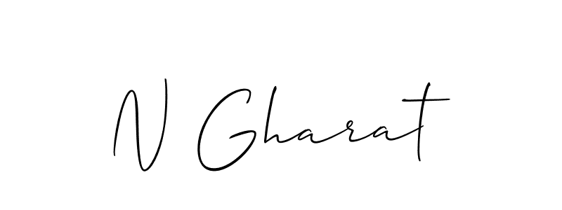 How to make N Gharat name signature. Use Allison_Script style for creating short signs online. This is the latest handwritten sign. N Gharat signature style 2 images and pictures png