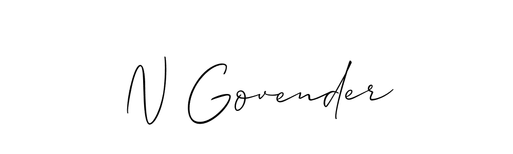 It looks lik you need a new signature style for name N Govender. Design unique handwritten (Allison_Script) signature with our free signature maker in just a few clicks. N Govender signature style 2 images and pictures png
