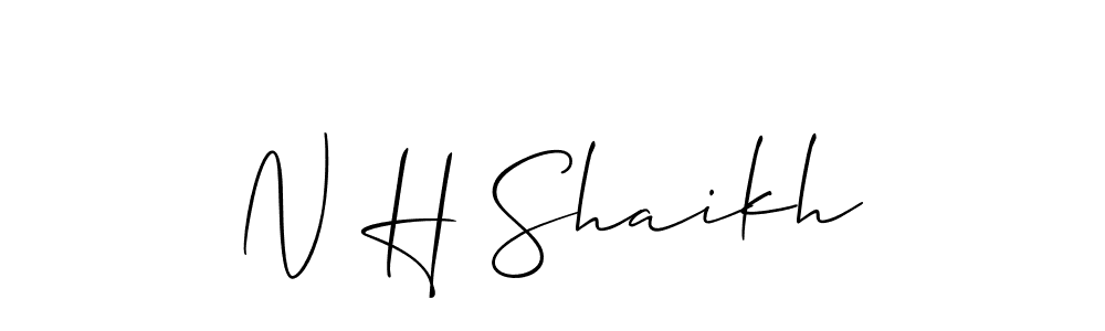 Similarly Allison_Script is the best handwritten signature design. Signature creator online .You can use it as an online autograph creator for name N H Shaikh. N H Shaikh signature style 2 images and pictures png
