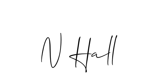 Make a beautiful signature design for name N Hall. Use this online signature maker to create a handwritten signature for free. N Hall signature style 2 images and pictures png