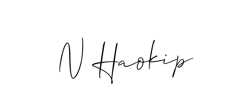 It looks lik you need a new signature style for name N Haokip. Design unique handwritten (Allison_Script) signature with our free signature maker in just a few clicks. N Haokip signature style 2 images and pictures png