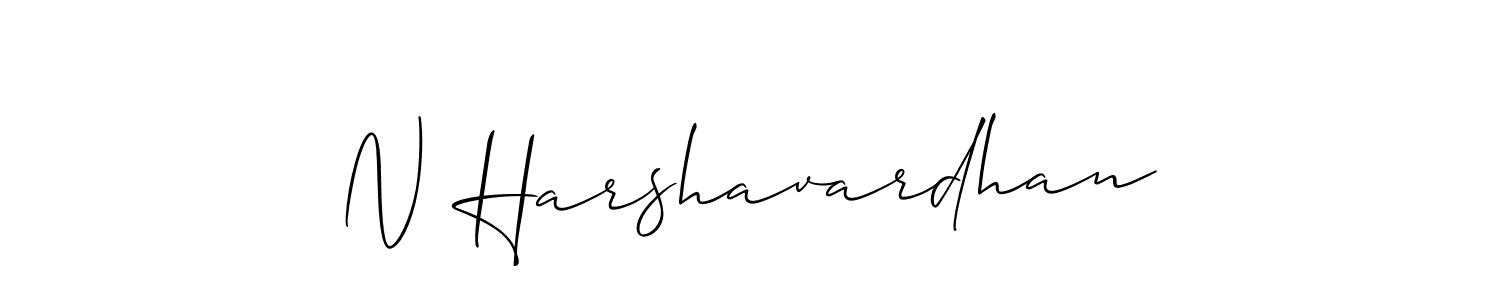 Best and Professional Signature Style for N Harshavardhan. Allison_Script Best Signature Style Collection. N Harshavardhan signature style 2 images and pictures png