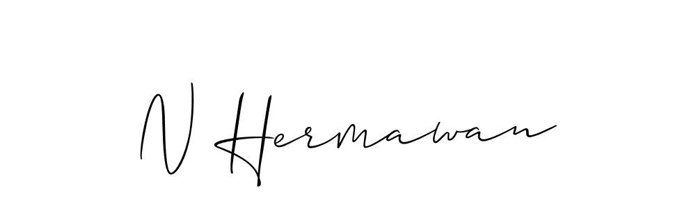 Make a beautiful signature design for name N Hermawan. Use this online signature maker to create a handwritten signature for free. N Hermawan signature style 2 images and pictures png