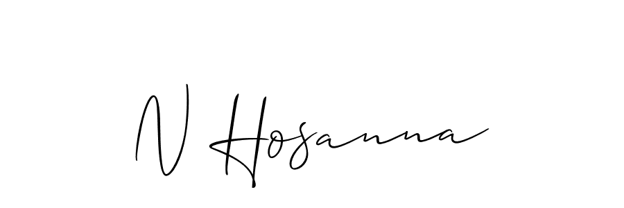 Once you've used our free online signature maker to create your best signature Allison_Script style, it's time to enjoy all of the benefits that N Hosanna name signing documents. N Hosanna signature style 2 images and pictures png