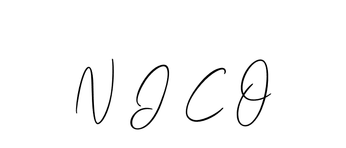 How to make N I C O name signature. Use Allison_Script style for creating short signs online. This is the latest handwritten sign. N I C O signature style 2 images and pictures png